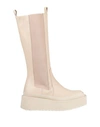 Paloma Barceló Woman Boot Ivory Size 9.5 Soft Leather In White