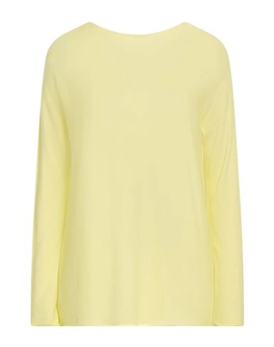 120% Lino Woman Sweater Yellow Size S Cashmere