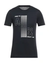 Armani Exchange Man T-shirt Midnight Blue Size Xl Cotton