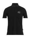 Armani Exchange Man Polo Shirt Black Size Xl Cotton