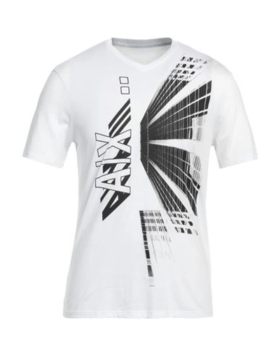 Armani Exchange Man T-shirt White Size Xxl Cotton