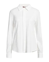 Max Mara Stretch Poplin Shirt With Button Accents In White