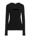 Agolde Woman T-shirt Black Size L Organic Cotton, Elastane