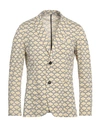 En Avance Man Blazer Light Yellow Size 40 Cotton, Polyamide, Elastane In Yellow