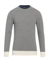 +39 Masq Man Sweater Grey Size 40 Wool