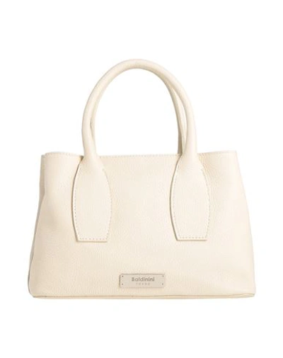 Baldinini Woman Handbag Ivory Size - Soft Leather In White