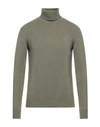 40weft Man Turtleneck Military Green Size M Wool, Nylon