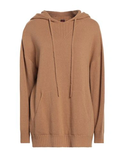 Stefanel Woman Sweater Camel Size L Merino Wool, Viscose, Polyamide, Cashmere In Beige