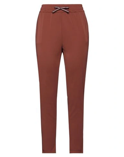 Diana Gallesi Woman Pants Brown Size 14 Polyester