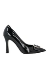 NILA & NILA NILA & NILA WOMAN PUMPS BLACK SIZE 8 SYNTHETIC FIBERS