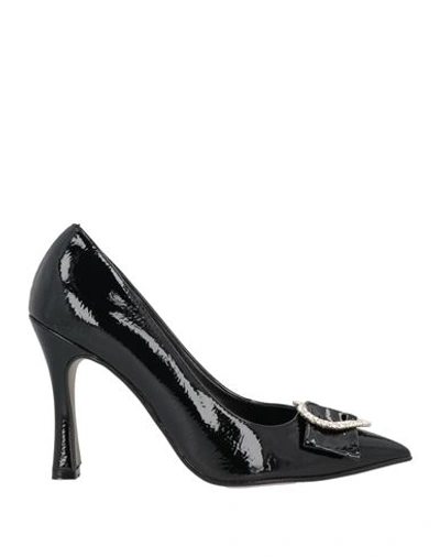 Nila & Nila Woman Pumps Black Size 8 Synthetic Fibers