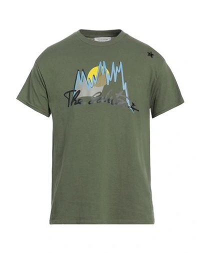 The Editor Man T-shirt Military Green Size Xl Cotton