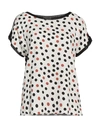 Diana Gallesi Woman Top White Size 10 Viscose, Polyamide, Metallic Fiber In White