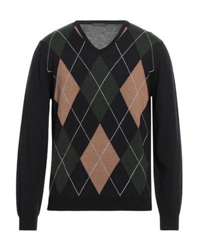 Thomas Reed Man Sweater Dark Green Size 40 Merino Wool