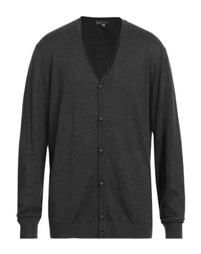 Avignon Man Cardigan Steel Grey Size 3xl Viscose, Nylon