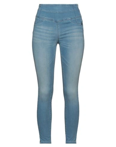 Pepe Jeans Woman Denim Pants Blue Size 30w-30l Cotton, Polyester, Elastane