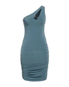 Angela Mele Milano Woman Mini Dress Pastel Blue Size Xs Viscose, Polyester, Elastane