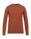 Avignon Man Sweater Tan Size Xl Polyester, Acrylic, Wool In Brown