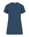 Motel Woman T-shirt Navy Blue Size Onesize Cotton