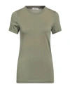 Motel Woman T-shirt Military Green Size Onesize Cotton In Green