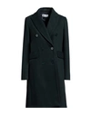 Diana Gallesi Woman Coat Dark Green Size 16 Polyester
