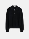 Alex Mill Alice Cashmere Polo Sweater In Black