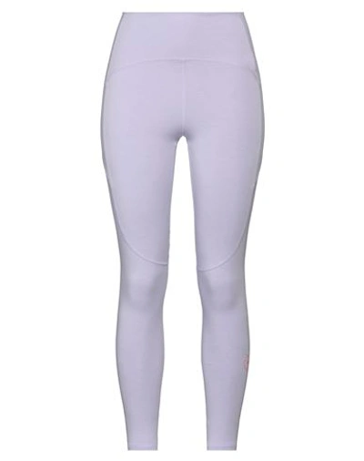 Adidas By Stella Mccartney Woman Leggings Lilac Size 16 Modal, Recycled Polyamide, Elastane In Purple