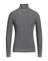 40weft Man Turtleneck Lead Size Xxl Wool, Nylon In Grey