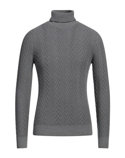 40weft Man Turtleneck Lead Size Xxl Wool, Nylon In Grey