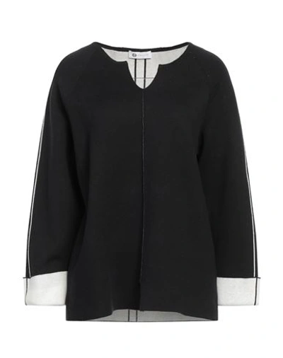 Diana Gallesi Woman Sweater Black Size S Cotton, Viscose, Polyamide, Elastane