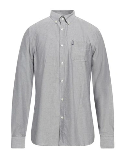 Barbour Man Shirt Grey Size M Cotton