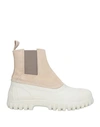 Diemme Woman Ankle Boots Beige Size 12 Soft Leather In Beige