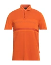 Armani Exchange Man Polo Shirt Orange Size Xxl Cotton