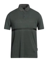 Armani Exchange Man Polo Shirt Dark Green Size Xxl Cotton