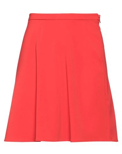 Patrizia Pepe Woman Mini Skirt Red Size 10 Polyester, Elastane