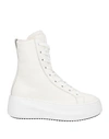 VIC MATIE VIC MATIĒ WOMAN ANKLE BOOTS WHITE SIZE 10 SOFT LEATHER