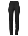 DIANA GALLESI DIANA GALLESI WOMAN PANTS BLACK SIZE 8 POLYESTER, VISCOSE, ELASTANE