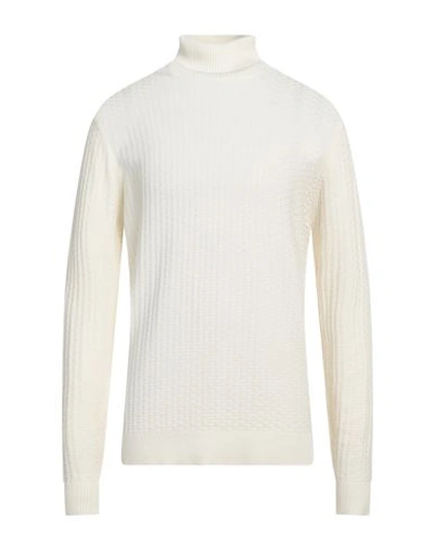 Avignon Man Turtleneck White Size Xl Viscose, Nylon