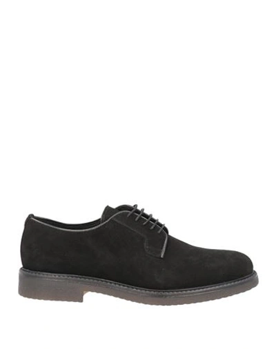 Paul Martin's Man Lace-up Shoes Black Size 8 Soft Leather