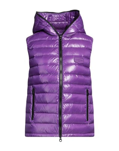 Duvetica Woman Down Jacket Purple Size 6 Polyamide