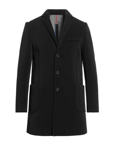 Why Not Brand Man Coat Black Size 40 Polyester, Viscose, Elastane