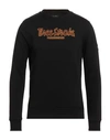 Three Stroke Man Sweatshirt Black Size Xxl Cotton, Polyester