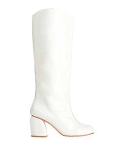 Manufacture D'essai Woman Ankle Boots White Size 11 Calfskin