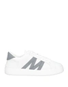 Moncler Gray Sneakers Woman Sneakers Grey Size 7 Other Fibres In White