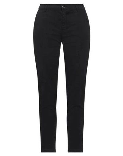 Diana Gallesi Woman Jeans Black Size 8 Cotton, Elastomultiester, Elastane