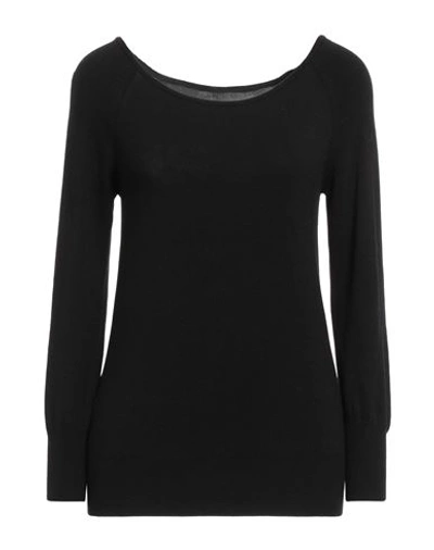 Stefanel Woman Sweater Black Size M Viscose, Wool, Polyamide, Elastane