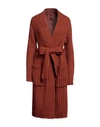 STEFANEL STEFANEL WOMAN CARDIGAN RUST SIZE L ACRYLIC, ALPACA WOOL, WOOL