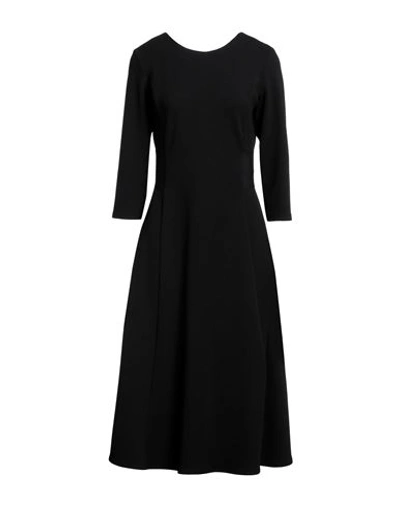 Diana Gallesi Woman Midi Dress Black Size 6 Polyester, Elastane
