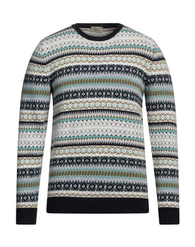 Irish Crone Man Sweater Midnight Blue Size Xxl Virgin Wool