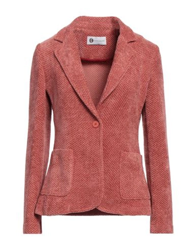 Diana Gallesi Woman Suit Jacket Pastel Pink Size 10 Polyester